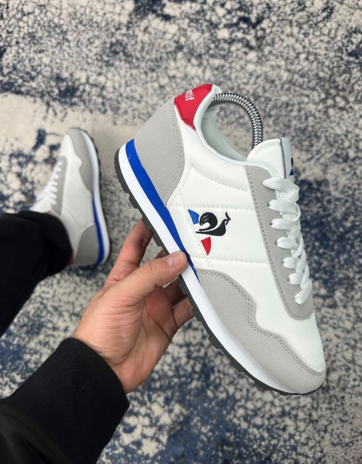 Le Coq Sportif Clásico, Blanco, azul y rojo