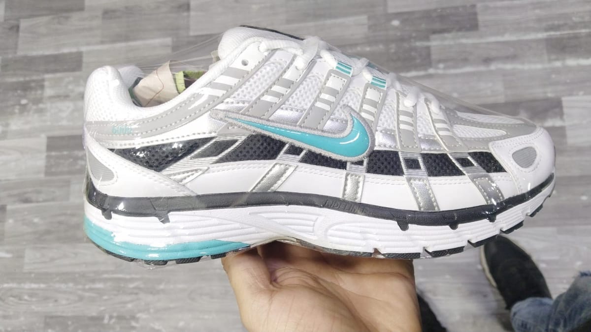 Nike P-6000, Blanco y aguamarina