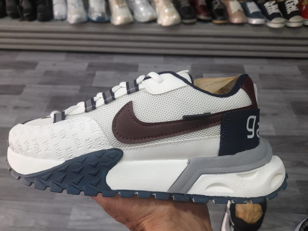 Nike Runner, Blanco, azul y café, foto 2