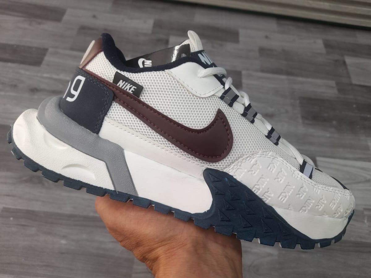 Nike Runner, Blanco, azul y café, foto 1